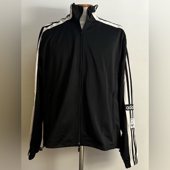 Adidas Originals [M-L] Men's Adilenium 2 Megabreak Jacket Black Oversized JN0810 - Picture 4 of 10